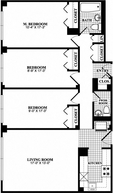 3 Bedroom 1.5 Bathroom